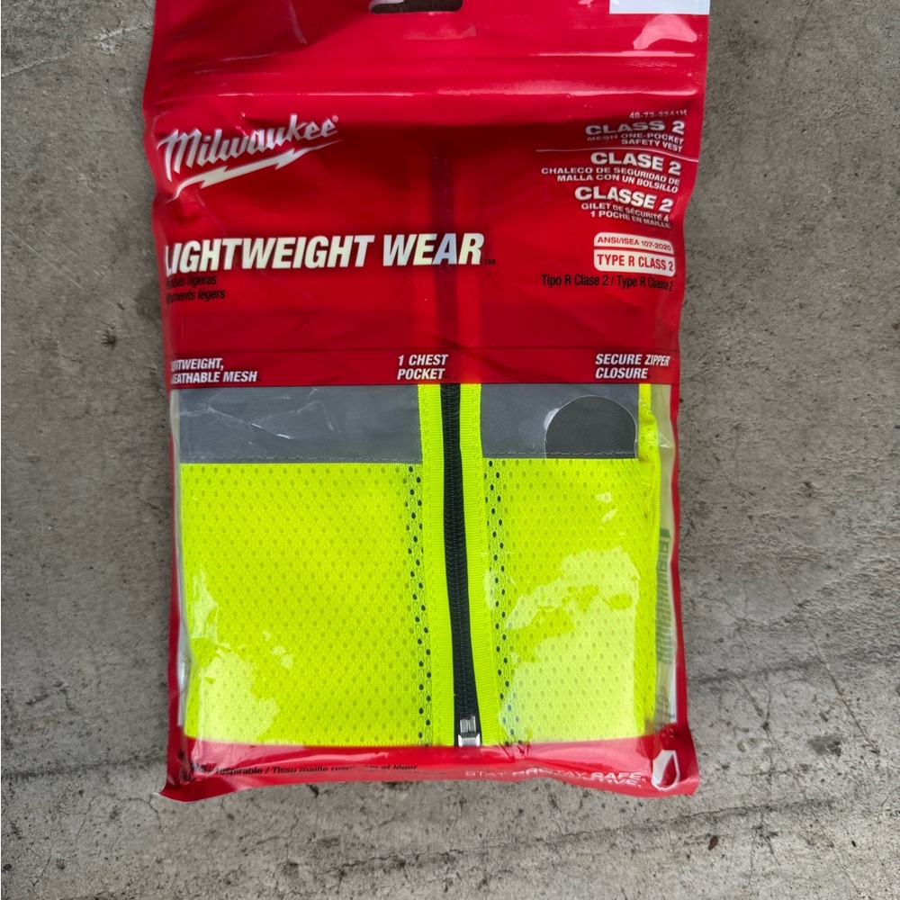 Milwaukee High-Visibility Lightweight Vest - Neon Yellow
